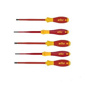 Шлицевые отвертки для электрики VDE