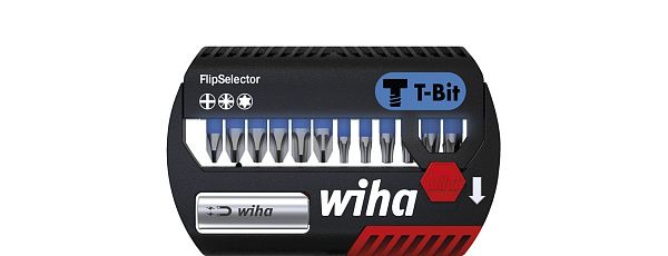 Набор бит Т-Bit FlipSelector 25 мм смешанный 13 шт. Wiha (41824)