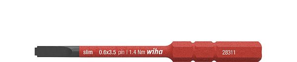 Бита slimBit electric шлиц 3,5 75 мм Wiha (44385)
