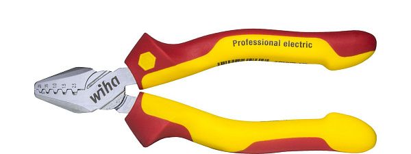 Щипцы для муфт оконцевания жил Professional electric 180 мм Wiha (38986)