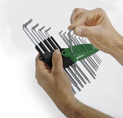 Штифтовой ключ TORX со сферической головкой, длинный T45 х 232 мм Wiha (40978)