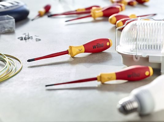 Отвертка SoftFinish® electric 3241 SF 2x100 SLIM FIX Wiha (35396)