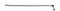 Штифтовой ключ TORX со сферической головкой, длинный T45 х 232 мм Wiha (40978)