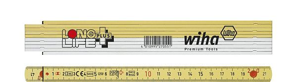 Метр складной Longlife® 2 м. белый Wiha (27059)