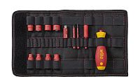 Набор slimVario® electric , рукоятка, биты, торцевые головки 1/4 ", 13 пр. в сумке Wiha (43467)