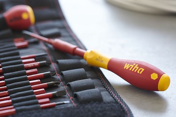 Набор рукоятки и биты SoftFinish electric slimVario Wiha (41232)