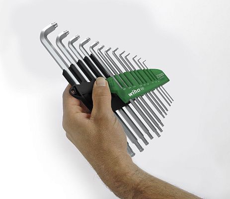 Штифтовой ключ TORX со сферической головкой, длинный T45 х 232 мм Wiha (40978)