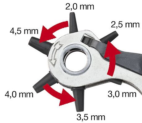 Пробойник Professional Z 65 0 225 05 Revolverloch- Wiha (28402)