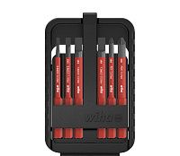 Набор бит slimBit electric slimVario шлиц, Pozidriv, 6 шт. в SlimBit box Wiha (43157)