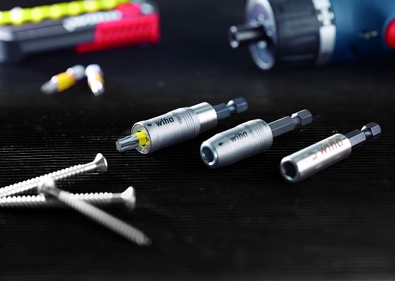 Быстросменный держатель бит CentroFix Force SuperSlim магнитный Wiha (39134)
